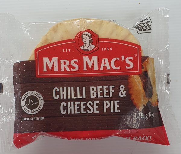 CHILLI  BEEF & CHEESE PIE