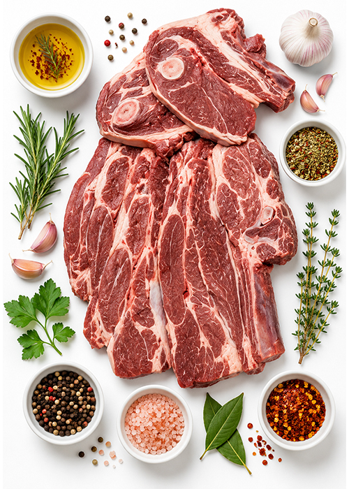 1x 1kg fresh lamb shoulder chops